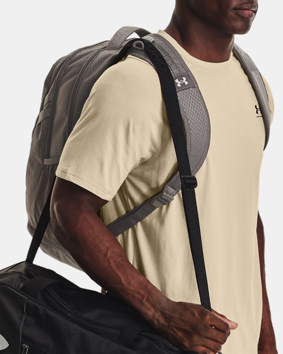 UA Hustle 5.0 Ripstop Backpack, Brown, pdpMainDesktop image number 3